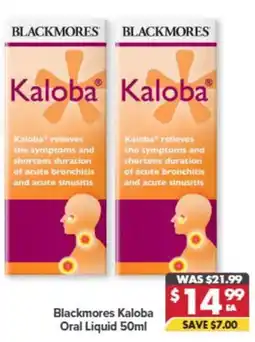 Pharmacy4Less Blackmores Kaloba Oral Liquid offer