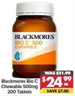 Pharmacy4Less Blackmores Bio C Chewable offer