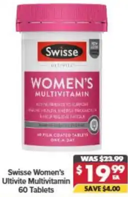 Pharmacy4Less Swisse Women's Ultivite Multivitamin offer