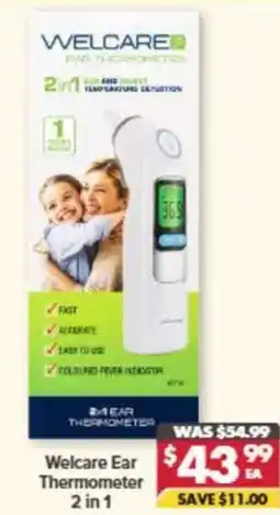 Pharmacy4Less Welcare Ear Thermometer 2 in 1 offer