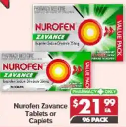 Pharmacy4Less Nurofen Zavance Tablets or Caplets offer