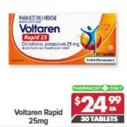 Pharmacy4Less Voltaren Rapid 25mg offer