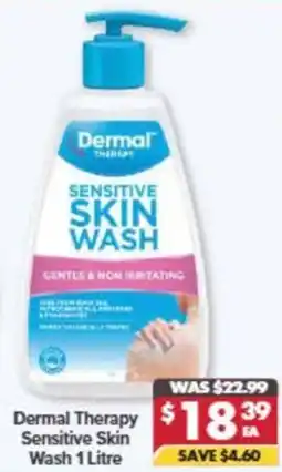 Pharmacy4Less Dermal Therapy Sensitive Skin Wash offer