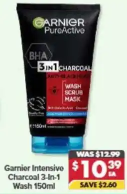 Pharmacy4Less Garnier Intensive Charcoal 3-In-1 Wash offer