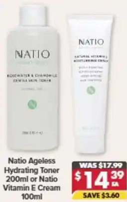 Pharmacy4Less Natio Ageless Hydrating Toner offer