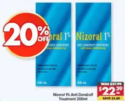 Pharmacy4Less Nizoral 1% Anti Dandruff Treatment offer