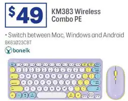 Officeworks Km383 wireless combo pe offer