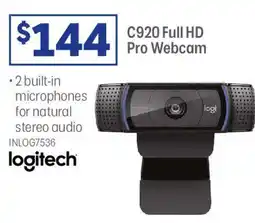 Officeworks C920 Full HD Pro Webcam offer