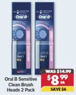 Pharmacy4Less Oral B Sensitive Clean Brush Heads offer