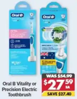 Pharmacy4Less Oral B Vitality or Precision Electric Toothbrush offer
