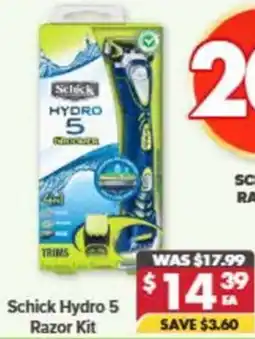 Pharmacy4Less Schick Hydro 5 Razor Kit offer