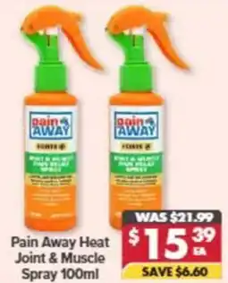 Pharmacy4Less Pain Away Heat Joint & Muscle Spray offer