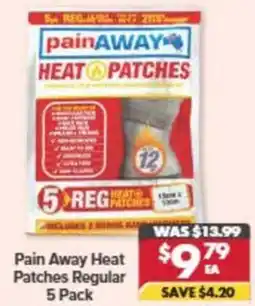 Pharmacy4Less Pain Away Heat Patches Regular offer