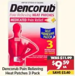 Pharmacy4Less Dencorub Pain Relieving Heat Patches offer
