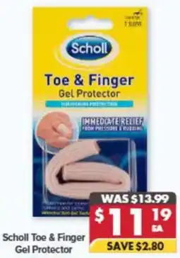 Pharmacy4Less Scholl Toe & Finger Gel Protector offer