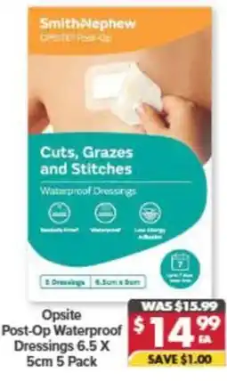 Pharmacy4Less Opsite Post-Op Waterproof Dressings offer