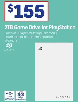 Officeworks 2TB Game Drive for PlayStation offer