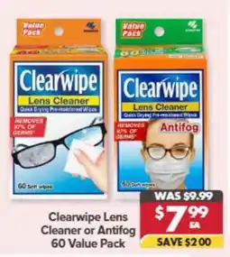 Pharmacy4Less Clearwipe Lens Cleaner or Antifog offer