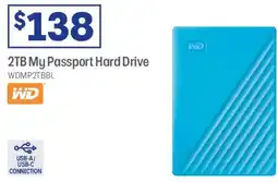 Officeworks 2TB My Passport Hard Drive offer