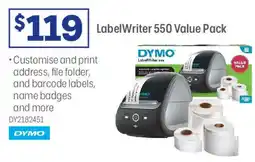 Officeworks LabelWriter 550 Value Pack offer