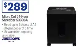 Officeworks Micro Cut 24-Hour Shredder offer