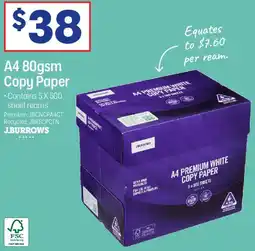 Officeworks A4 80gsm Copy Paper offer