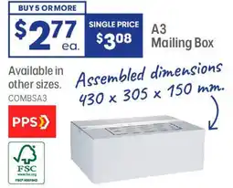 Officeworks A3 Mailing Box offer