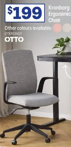 Officeworks Kronborg Ergonimic Chair offer