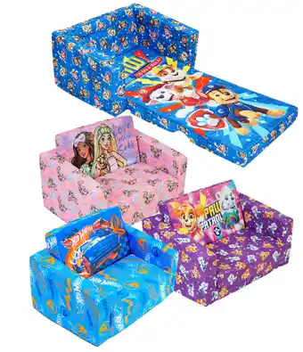BIG W Paw patrol, barbie or hot wheels flip out sofas offer