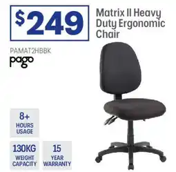Officeworks Matrix II Heavy Duty Ergonomic offer