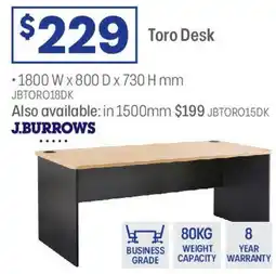 Officeworks Toro Desk offer