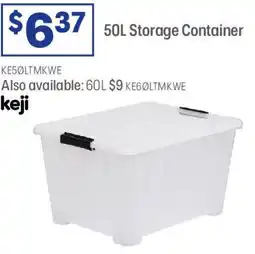 Officeworks 50L Storage Container offer
