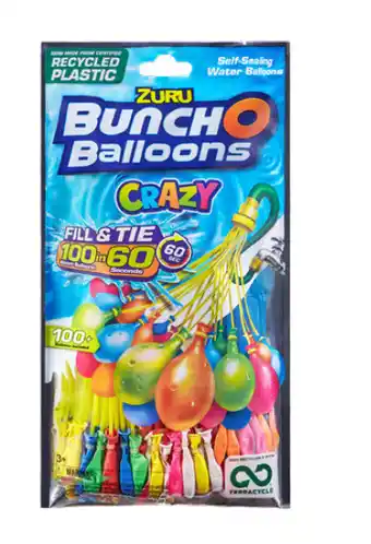 BIG W Bunch o balloons 100-pack self seal water balloons offer