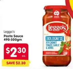 Spar Leggo's Pasta Sauce offer