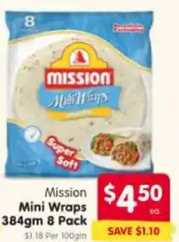 Spar Mission Mini Wraps offer