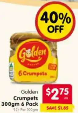 Spar Golden Crumpets offer