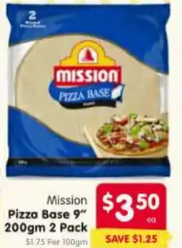 Spar Mission Pizza Base 9 offer