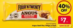 Spar Four'N Twenty Angus Beef Pies offer