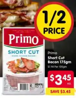 Spar Primo Short Cut Bacon offer