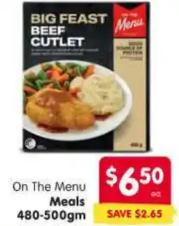 Spar On The Menu Meals offer