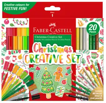 BIG W Faber-castell 20-piece christmas sets offer
