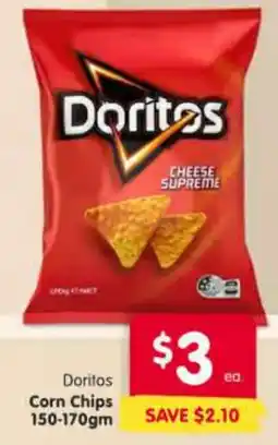 Spar Doritos Corn Chips offer