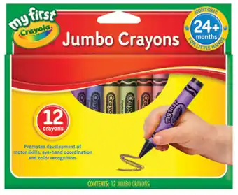 BIG W Crayola 12-pack my first jumbo crayons offer