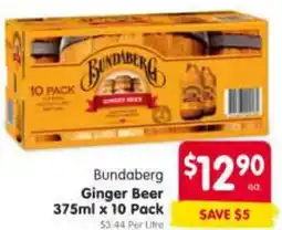 Spar Bundaberg Ginger Beer offer