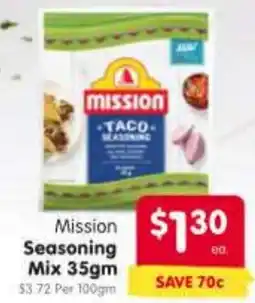 Spar Mission Seasoning Mix offer
