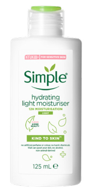 BIG W Simple kind to skin hydrating light moisturiser 125ml offer