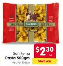 Spar San Remo Pasta offer