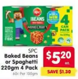 Spar SPC Baked Beans or Spaghetti offer