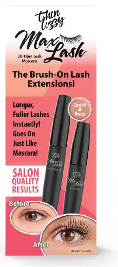 Thin lizzy max lash mascara - black