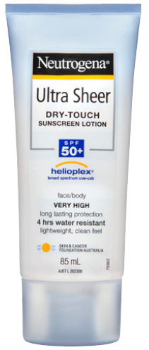 BIG W Neutrogena ultra sheer body lotion spf 50+ 85ml offer